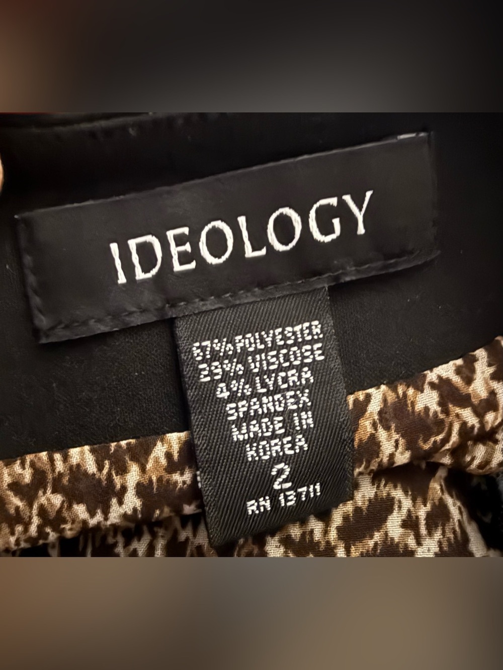 Ideology Blk Classic Pencil Skirt - Picture 4 of 4